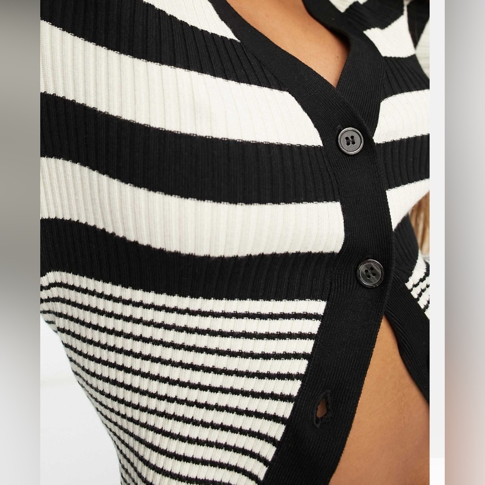 Asos black striped cardigan - Picture 2 of 6